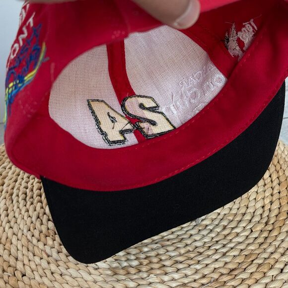 Vintage Jeff Gordon Hat Snapback 1995 Winston Cup Champion Red Black Cap USA - Picture 7 of 8